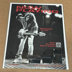 AMPEG AMPS - MICHAEL ANTHONY of VAN HALEN - 1995 Print Advertisement